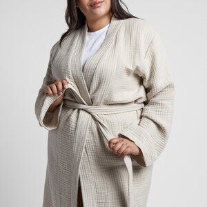 Parachute Cream Waffle-Knit Robe